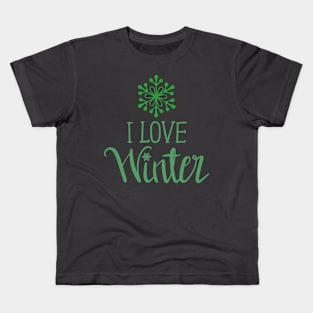 I love winter Kids T-Shirt